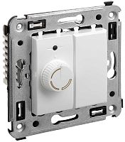 Светорегулятор поворотно-нажимной без рамки DKC Avanti 1-м. 60–800Вт белое облако картинка